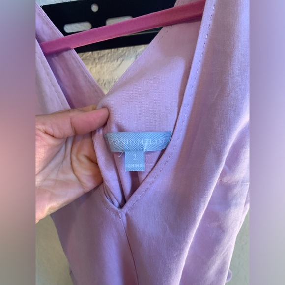 NWOT- Elegant Purple Sleeveless Dress - Picture 2 of 14